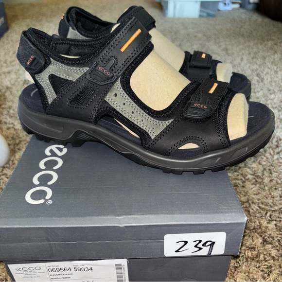 ECCO Offroad Yucatan Black Mole Hiking Walking Sandal EU 42 Men's